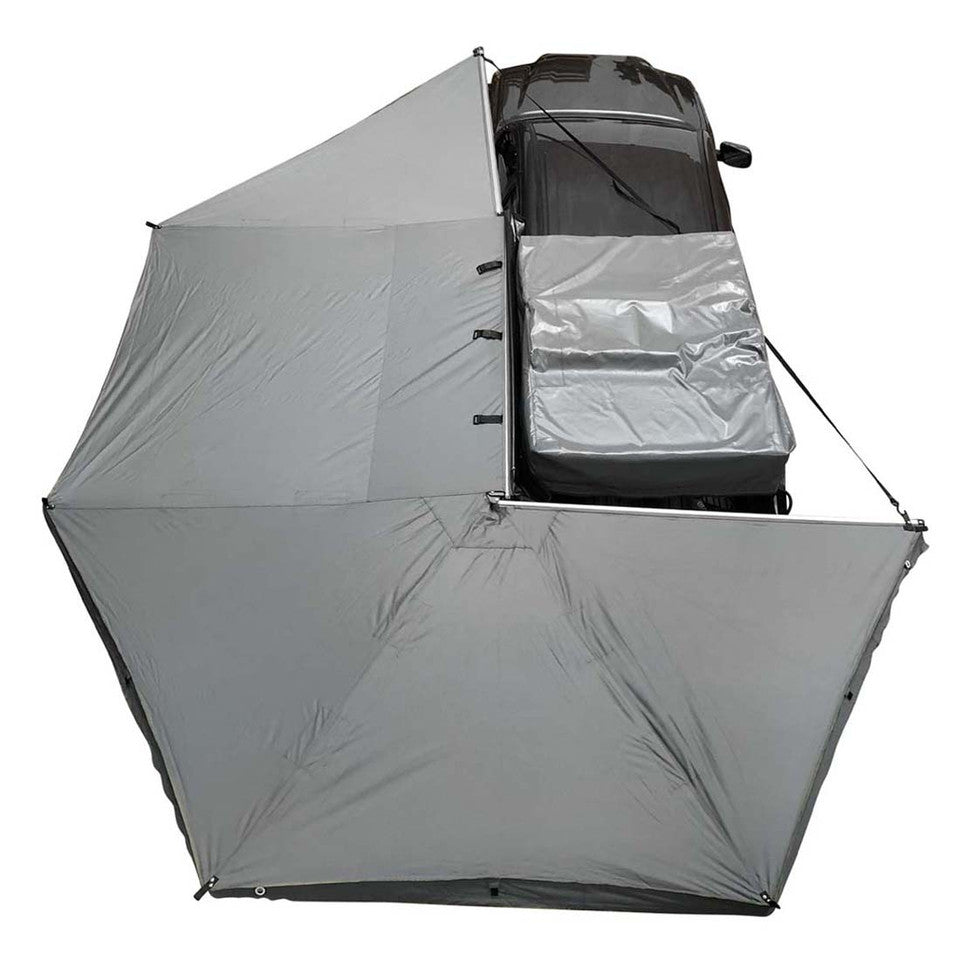 Overland Vehicle Systems HD Nomadic 270 Degree Awning - Dark Gray Awning with Black Cover