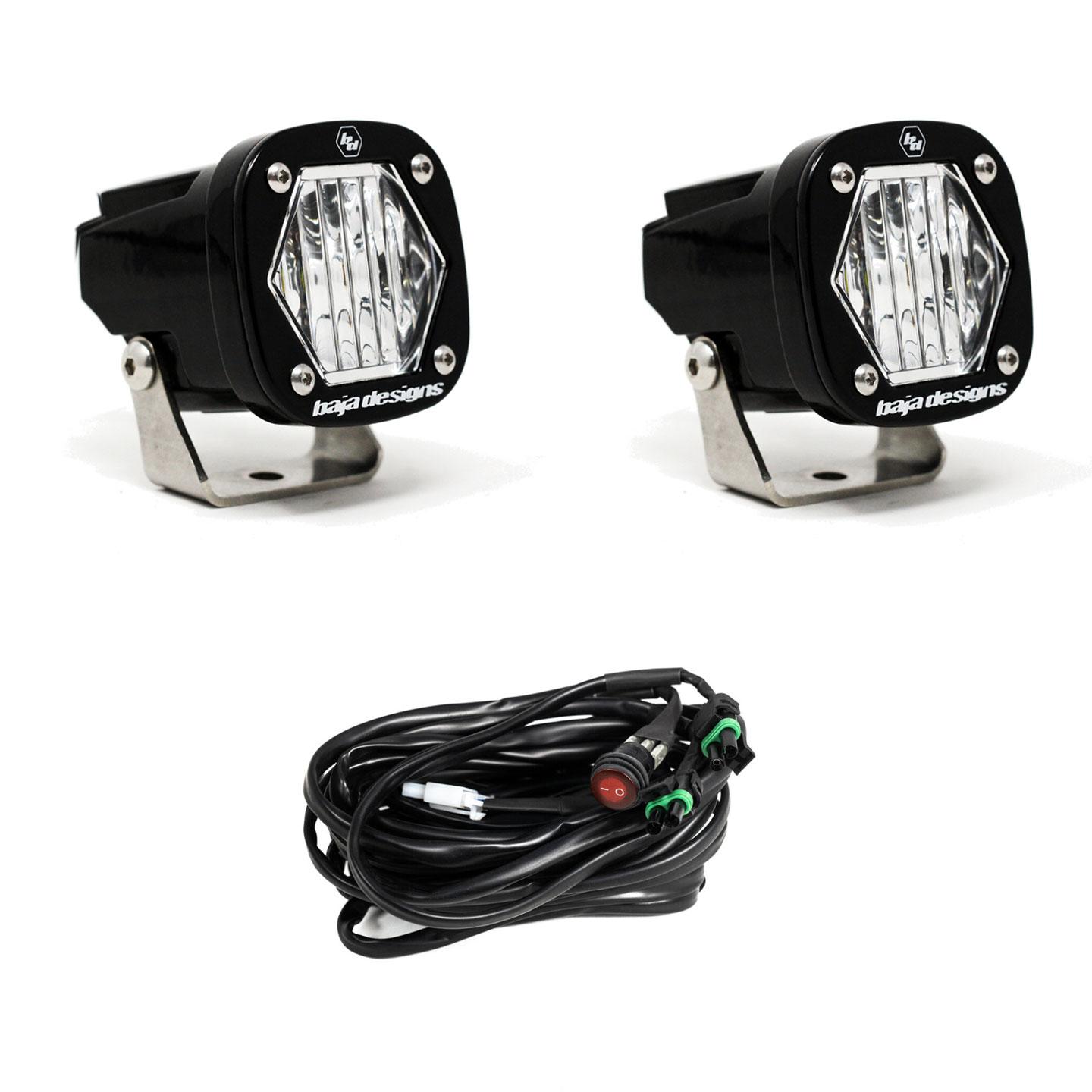 BAJA DESIGNS S1 Black LED Auxiliary Light Pod Pair - Universal