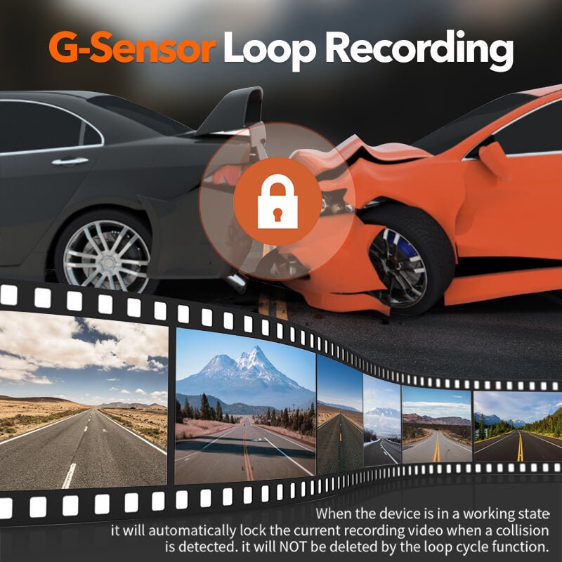 i03 | Built-in WiFi 2.5K Front&Full HD 1600P Dash Cam camera WOLFBOX