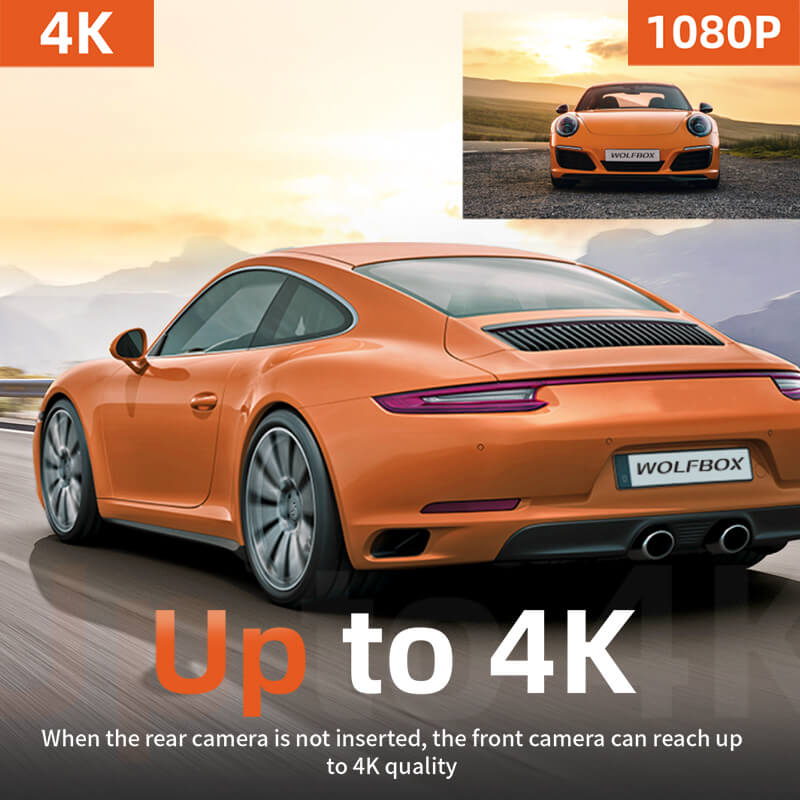 i07 | 3 Channel 2.5K+1080P+1080P Dashboard Recorder Built-in GPS WiFi camera WOLFBOX