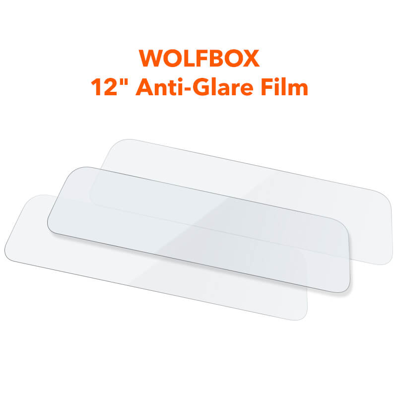 WOLFBOX 12inch Anti-Glare Film for Rear View Mirror Camera Accessory WOLFBOX
