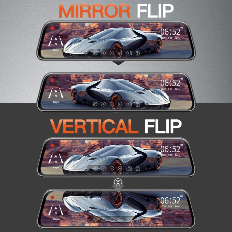 WOLFBOX G840S 12″ 4K Mirror Dash Cam 2160P Full HD Smart Rear View Camera Mirror Dash Cam camera WOLFBOX