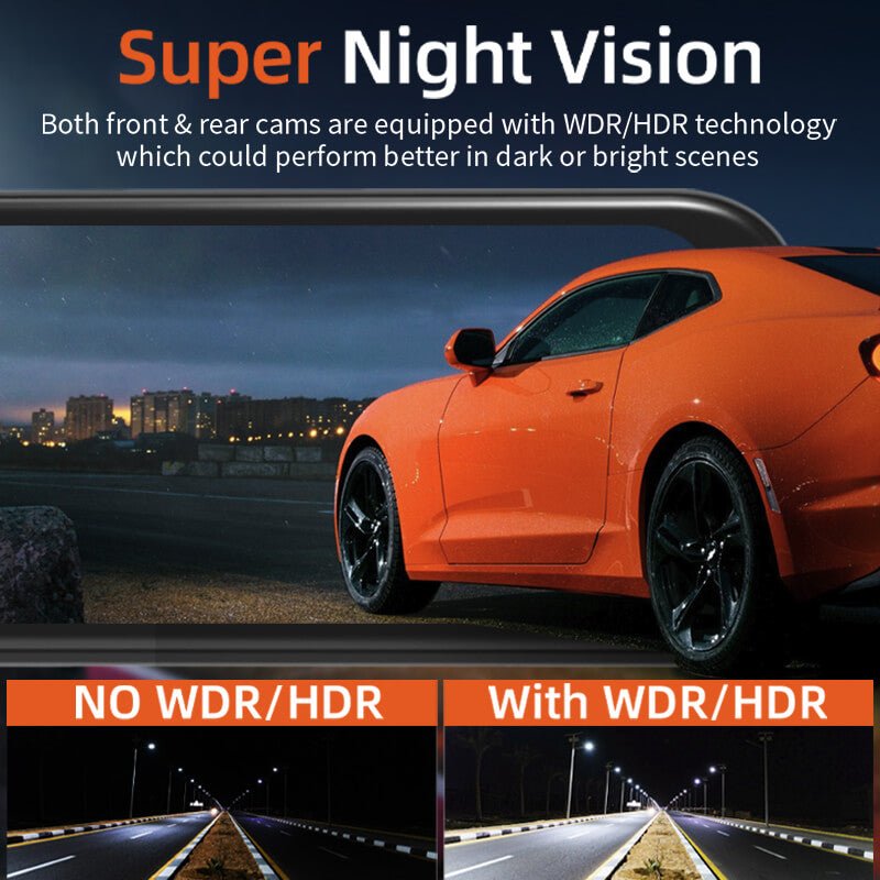 WOLFBOX G850 Rearview Mirror Backup Camera Dash Cam Smart Mirror camera WOLFBOX