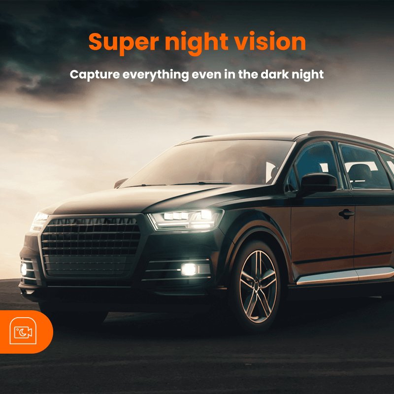 WOLFBOX G900 4K+2.5K Touch Screen Parking Monitoring Dash Cam Smart Mirror camera WOLFBOX