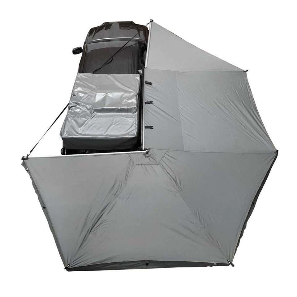 Overland Vehicle Systems HD Nomadic 270 Degree Awning - Dark Gray Awning with Black Cover
