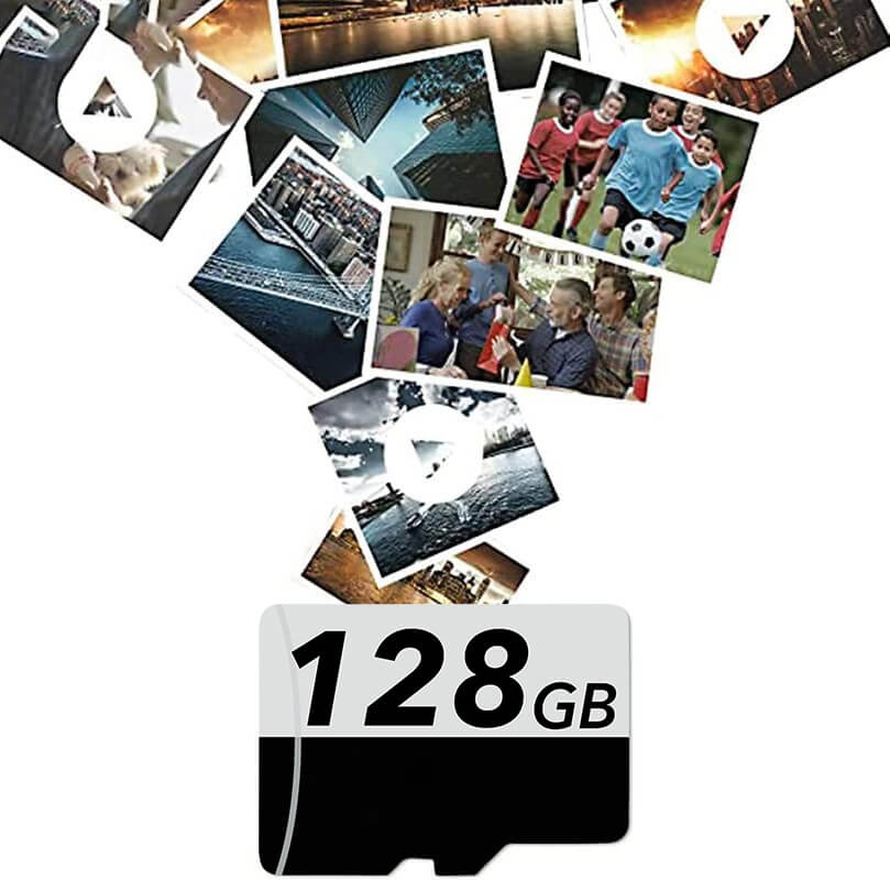 WOLFBOX 128GB Full Ultra HD SD Card, Class 10 U3 TF Card[New Version]