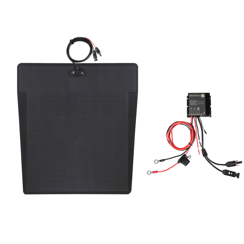 Toyota LandCruiser 100 Series  J100 Lensun 100W Hood Flexible Solar Panel-6