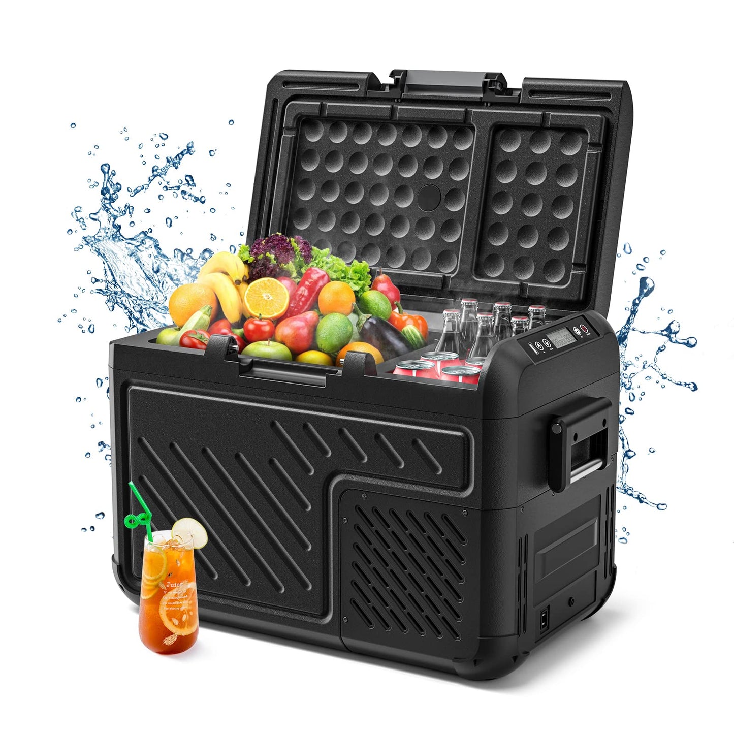 WOLFBOX Car Fridge Dual Zone Portable Refrigerator large 19quart /26quart capacity 12/24V DC Car Fridge WOLFBOX   