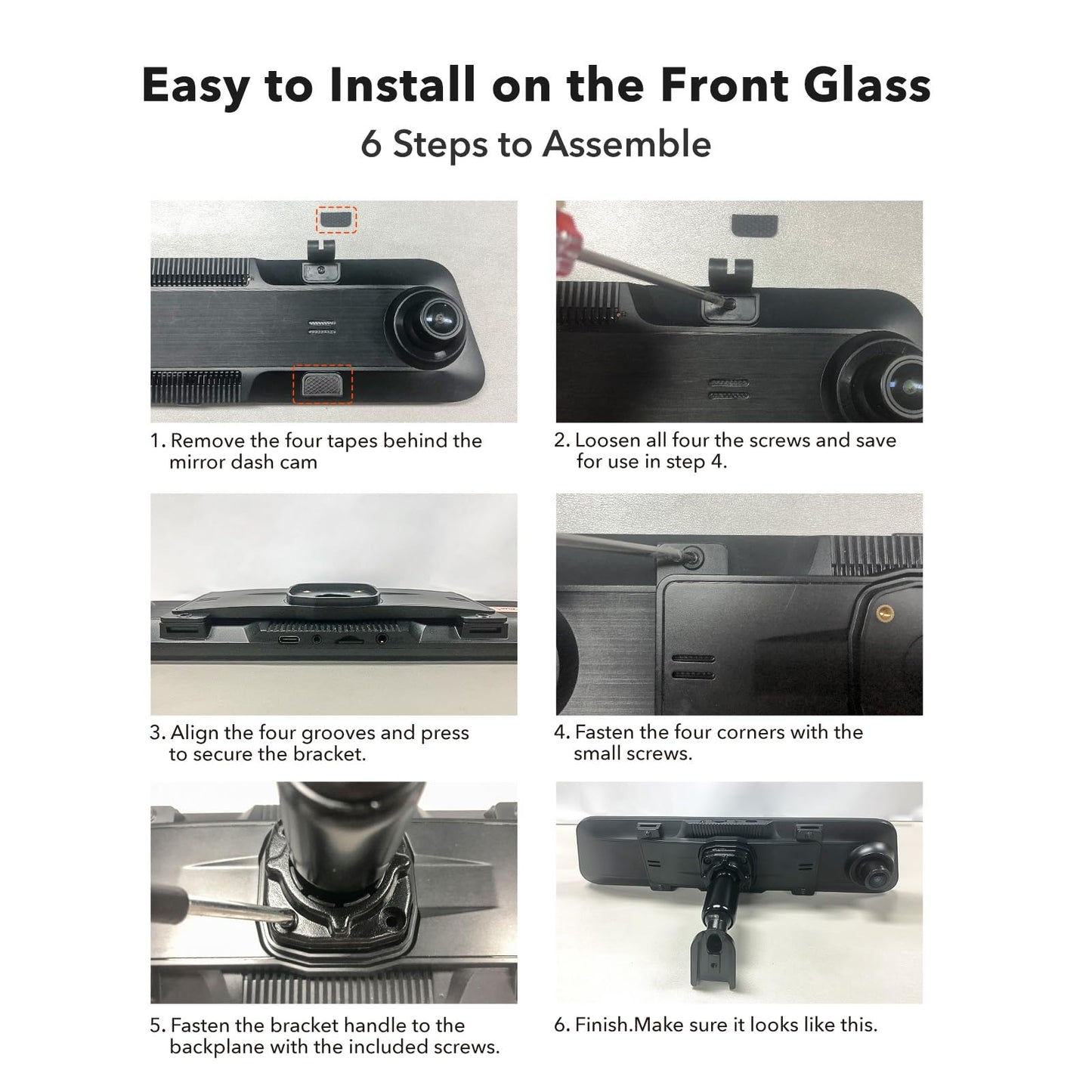 WOLFBOX OEM Bracket for Mirror Dash cam Accessory WOLFBOX   