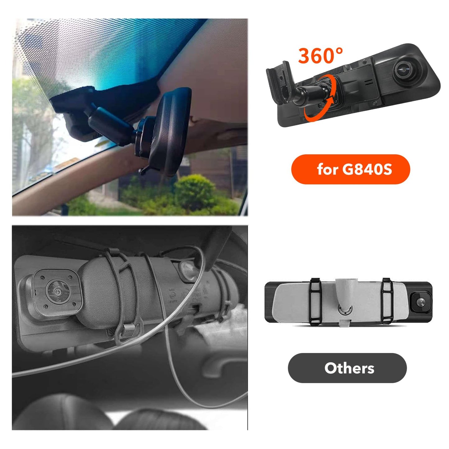 WOLFBOX OEM Bracket for Mirror Dash cam Accessory WOLFBOX   